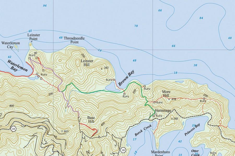 brown bay trail map