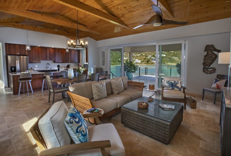 Hart Bay Beach House living room