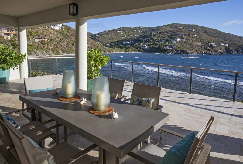 Hart Bay Beach House outdoor table