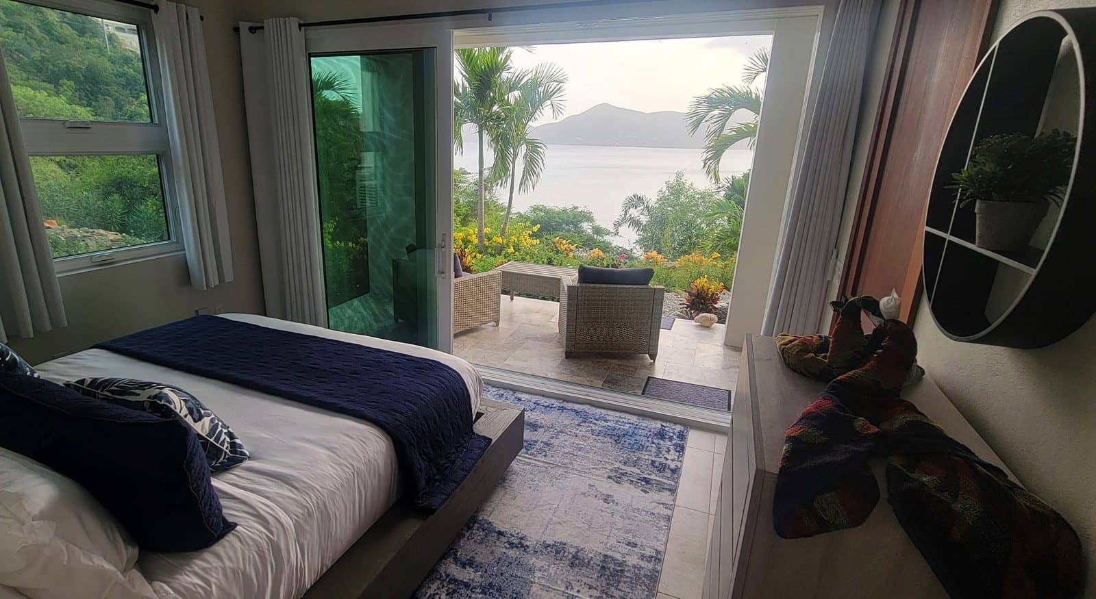 Long Bay Beach Villa bedroom view