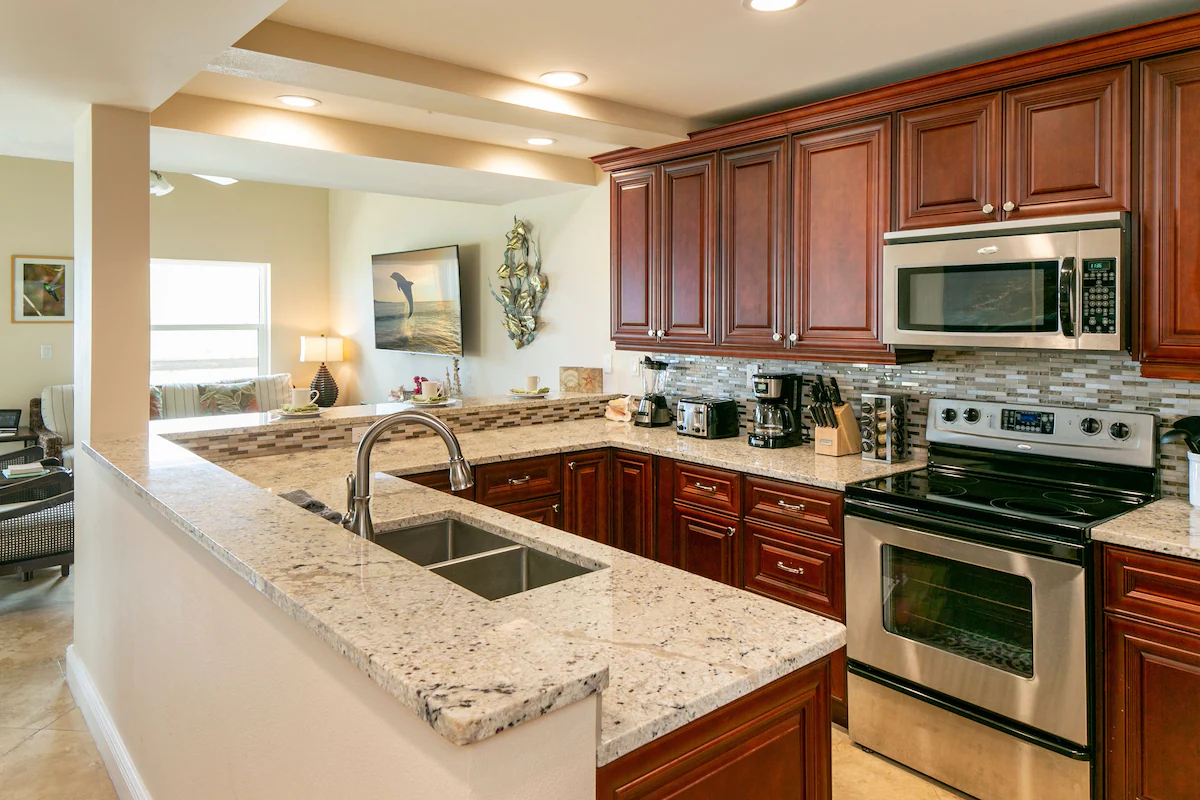 Perfect Paradise at Grande Bay Resort condo kitchen